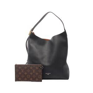 Louis Vuitton Lowkey Hobo Shoulder Bag Leather Black